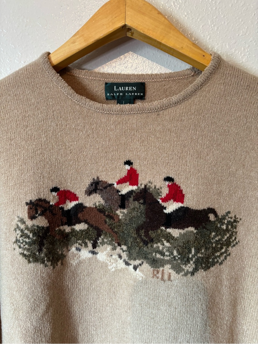 Ralph Lauren Lambswool Equestrian Sweater - Picture 2 of 8